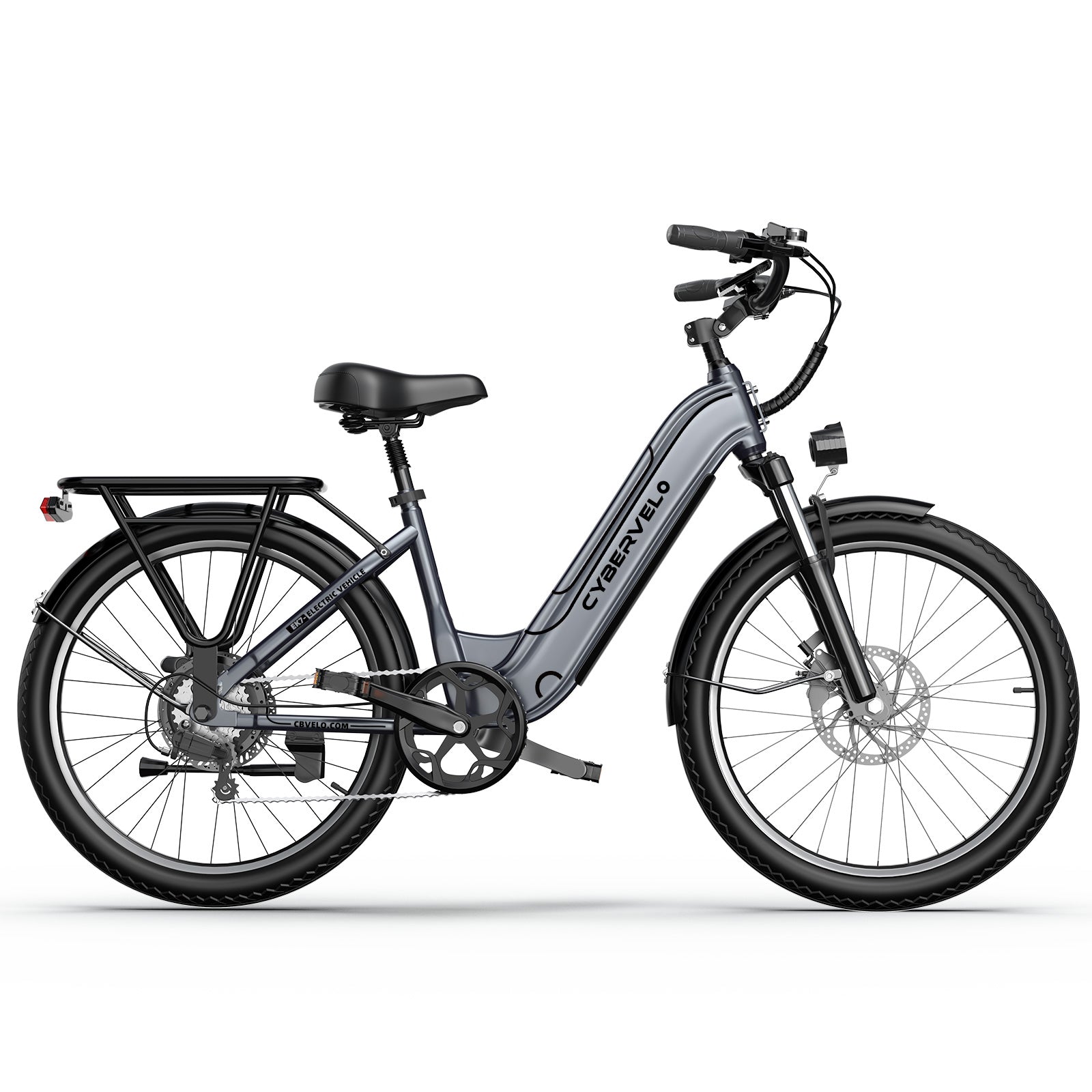 EK7 48V25AH – 80 Mile Range, 28MPH Step-Through Ebike
